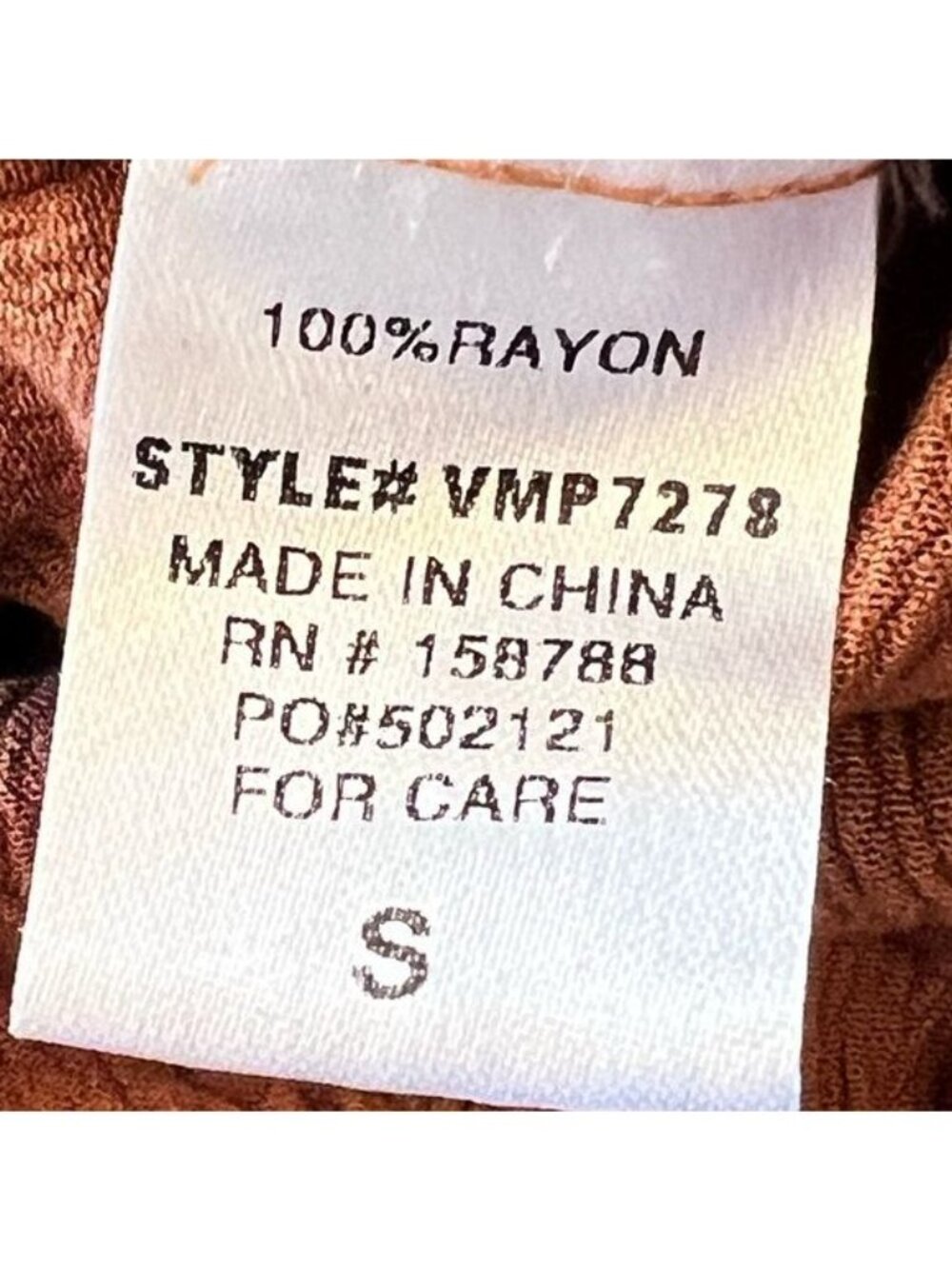 Mable cropped top gauze like rayon brown Size Small Off the Shoulder - Picture 6 of 9